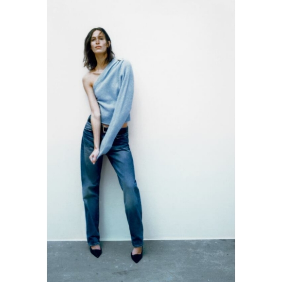 Zara asymmetric knit sweater - Picture 7 of 15